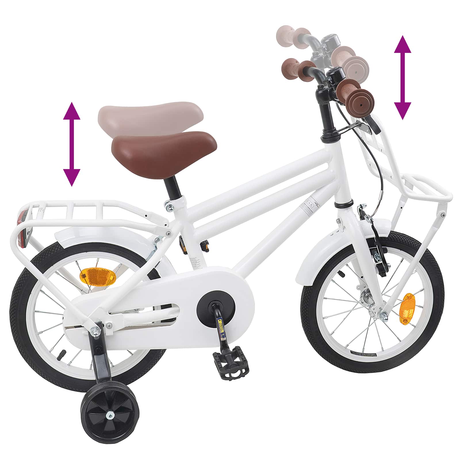 Bicicletta per Bambini 16 Pollici per bambini di 4-6 anni