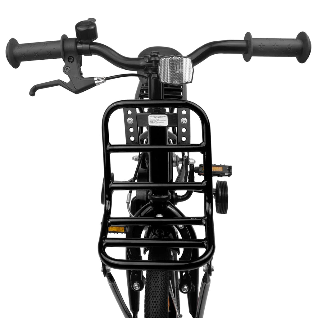 Bicicletta per Bambini 16 Pollici per bambini di 4-6 anni Nero