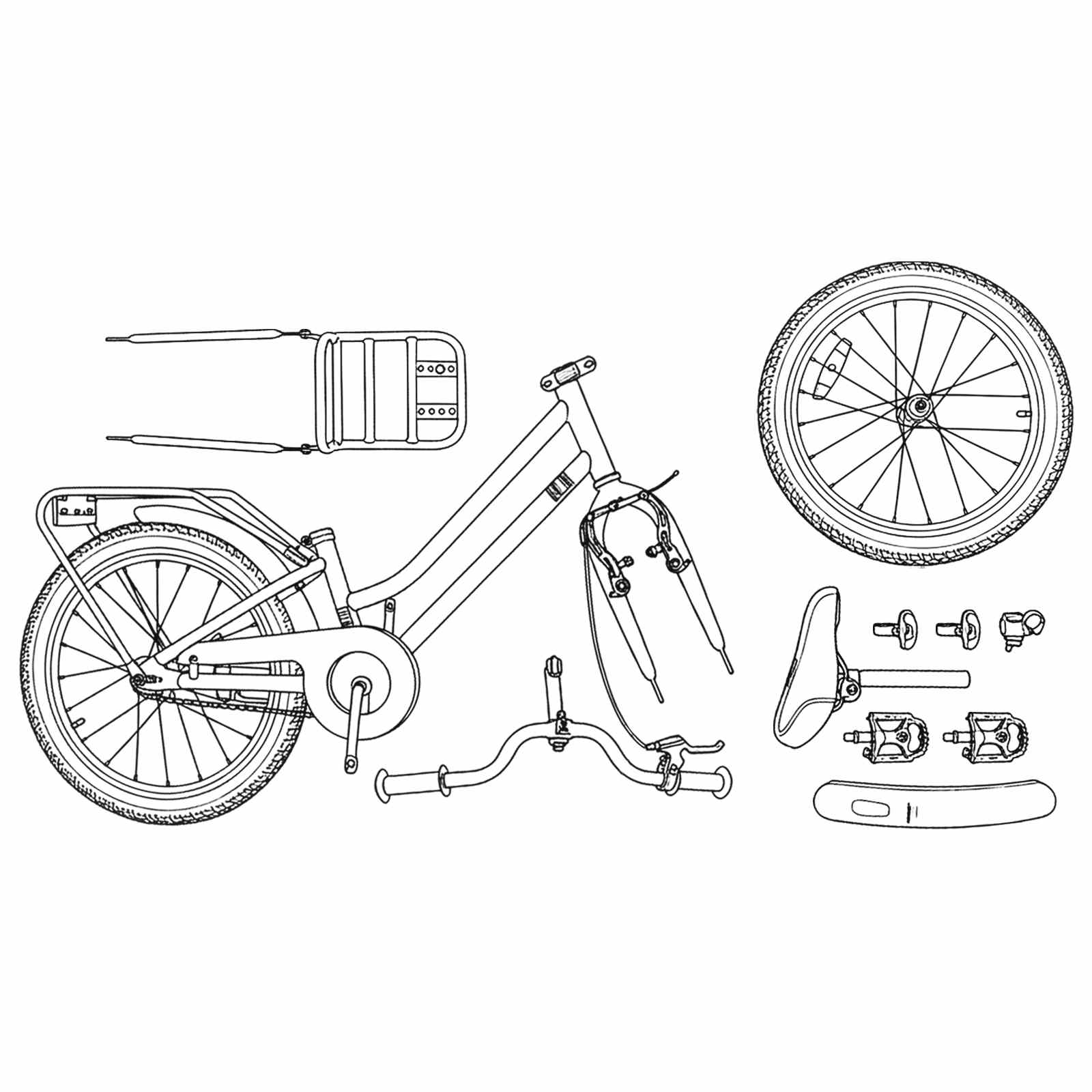 Bicicletta per Bambini 20 Pollici
