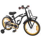 Bicicletta per Bambini 16 Pollici per bambini di 4-6 anni Nero