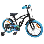 Bicicletta per Bambini 16 Pollici per bambini di 4-6 anni Nero