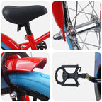 Bicicletta per Bambini 16 Pollici per bambini di 4-6 anni Rosso