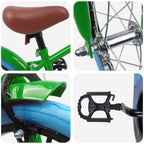 Bicicletta per Bambini 16 Pollici per bambini di 4-6 anni Verde