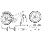 Bicicletta per Bambini 12 Pollici per bambini di 2-4 anni