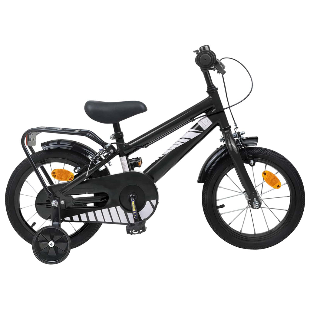 Bicicletta per Bambini 16 Pollici per bambini di 4-6 anni Nero