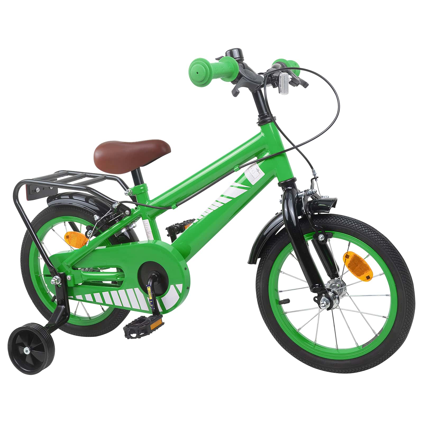 Bicicletta per Bambini 16 Pollici per bambini di 4-6 anni Verde