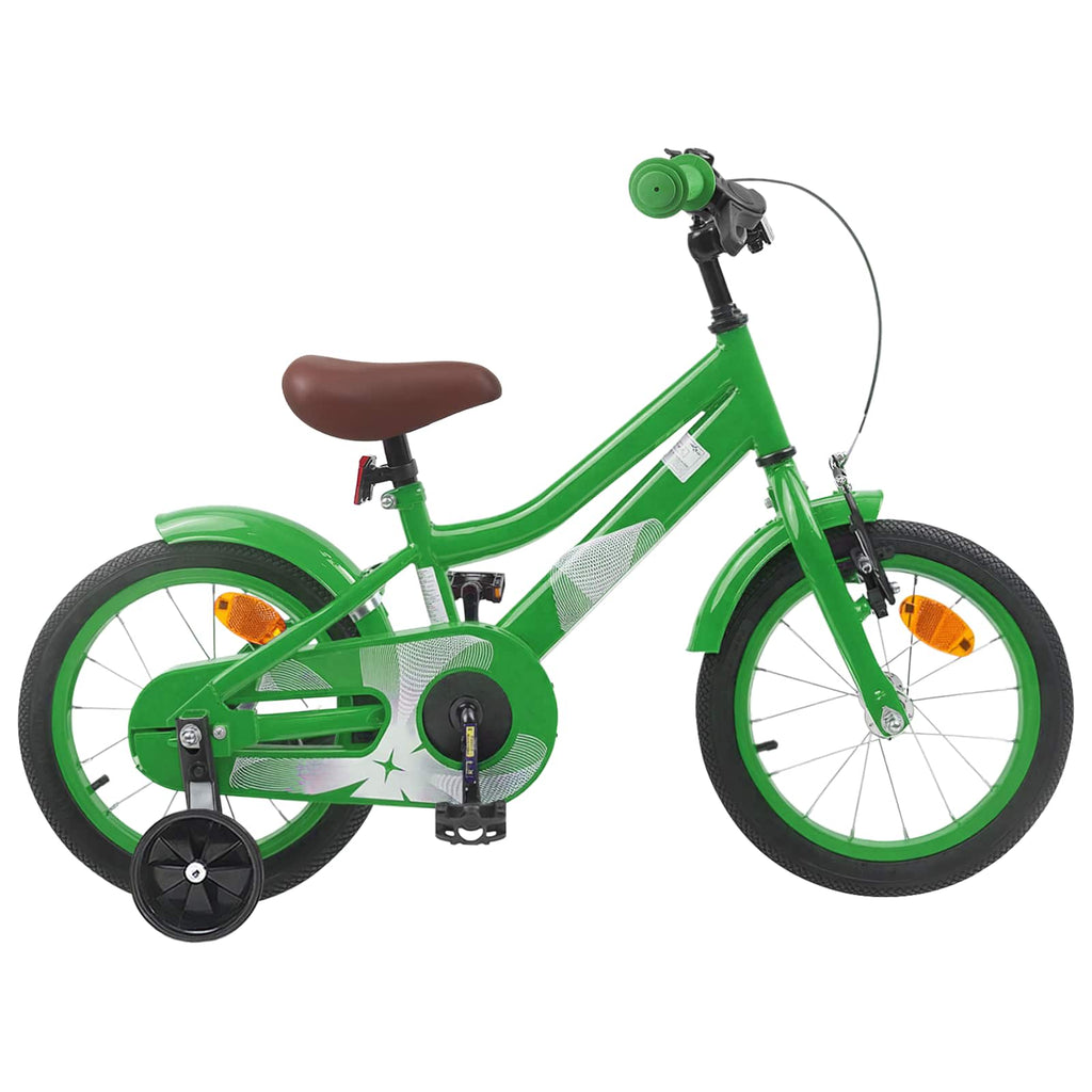 Bicicletta per Bambini 16 Pollici per bambini di 4-6 anni Verde