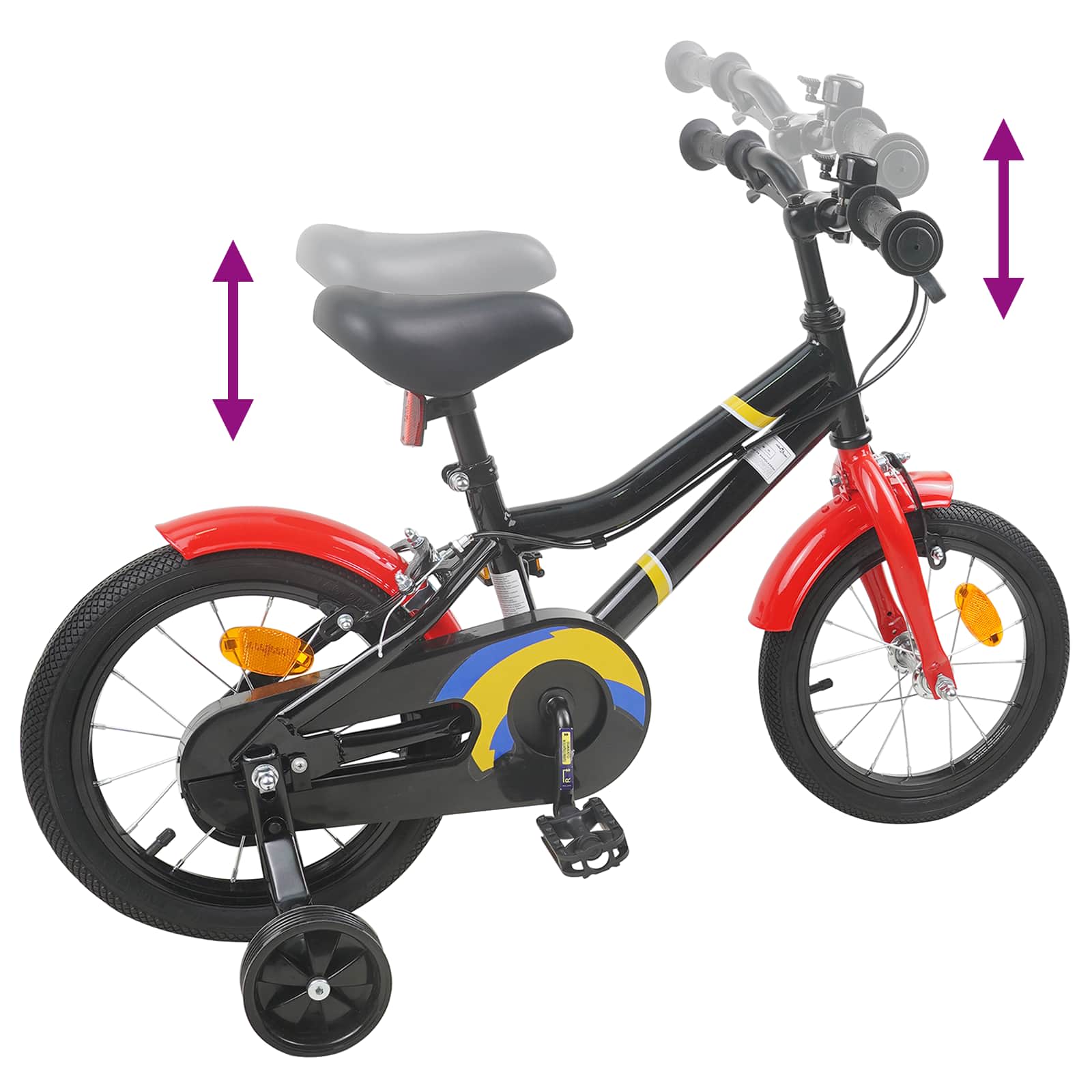 Bicicletta per Bambini 14 Pollici per bambini da 3 a 5 anni