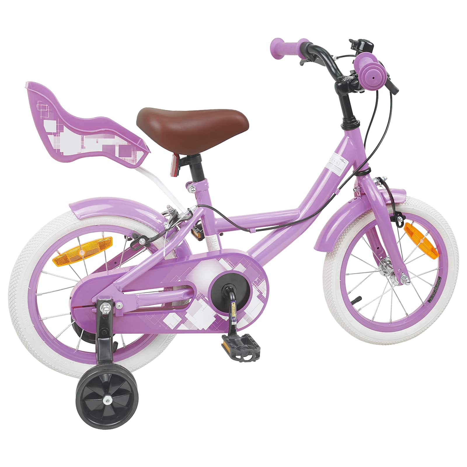 Bicicletta per Bambini 12 Pollici per bambini di 2-4 anni Viola