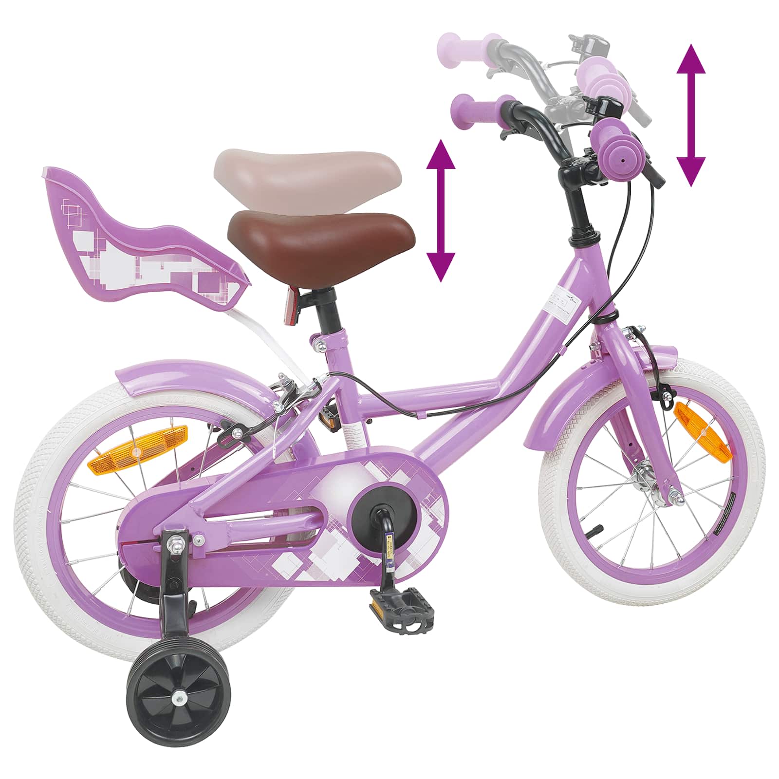 Bicicletta per Bambini 14 Pollici per bambini da 3 a 5 anni