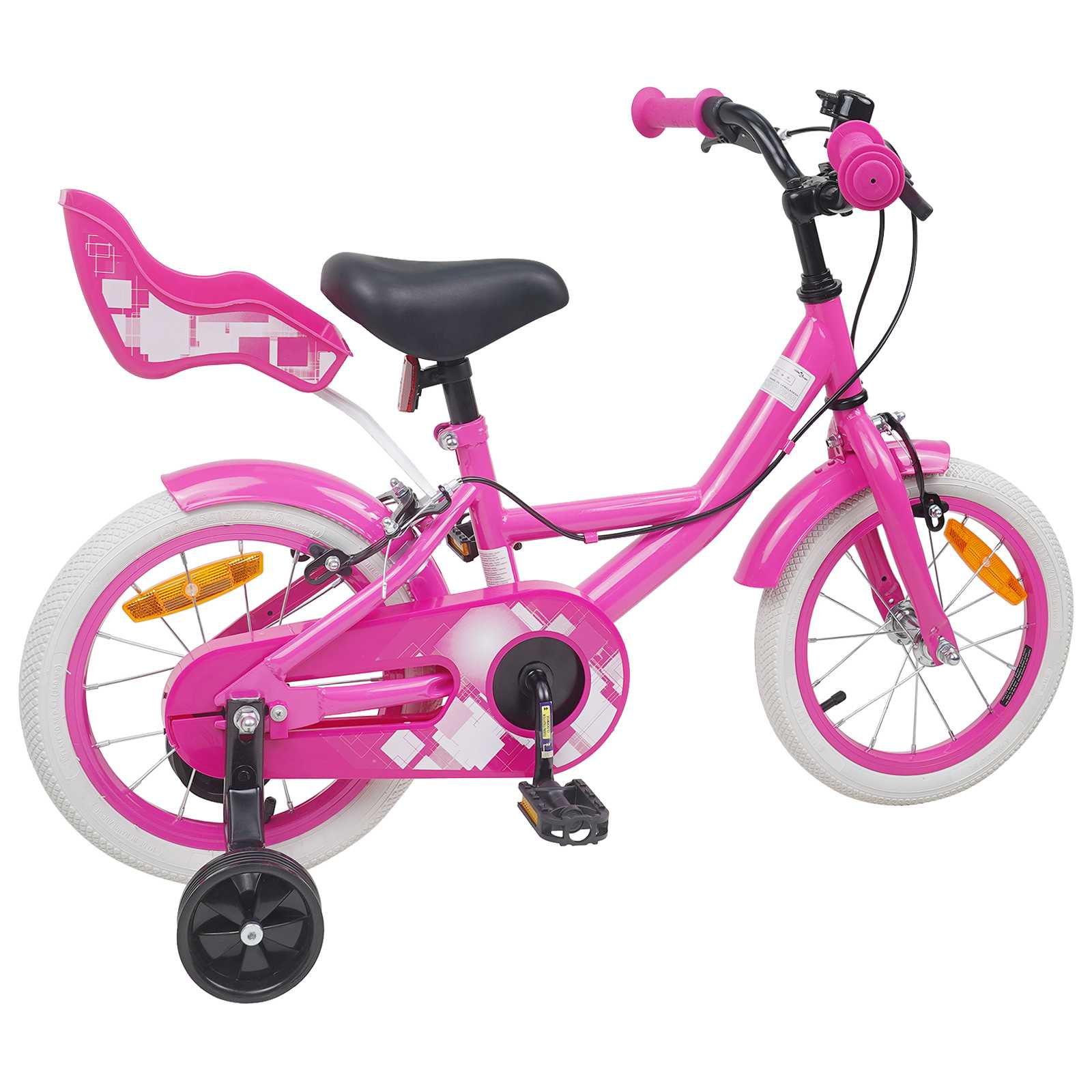 Bicicletta per Bambini 12 Pollici per bambini di 2-4 anni Rosa