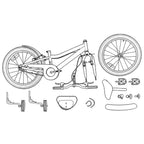 Bicicletta per Bambini 14 Pollici per bambini da 3 a 5 anni