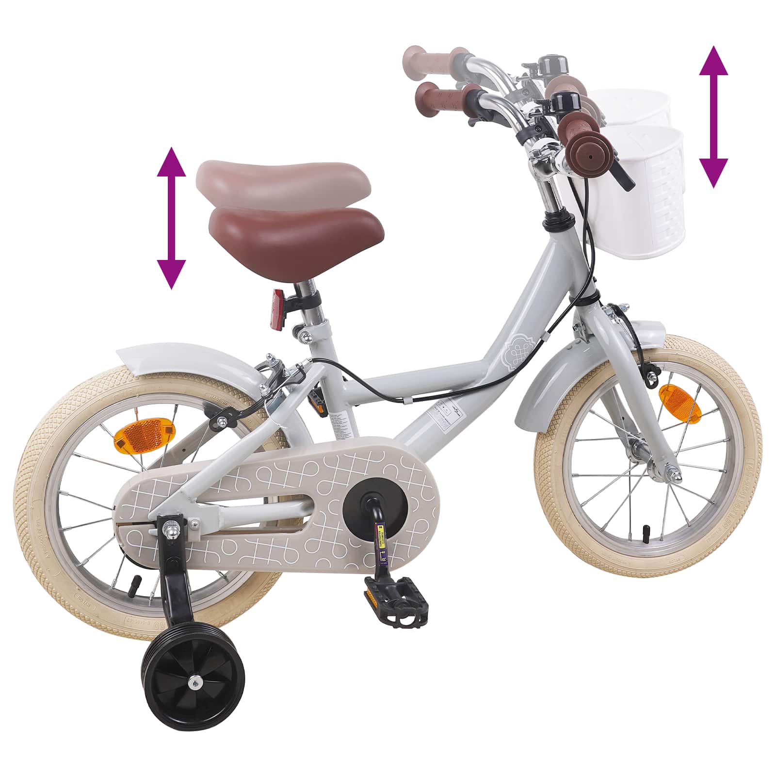 Bicicletta per Bambini 14 Pollici per bambini da 3 a 5 anni