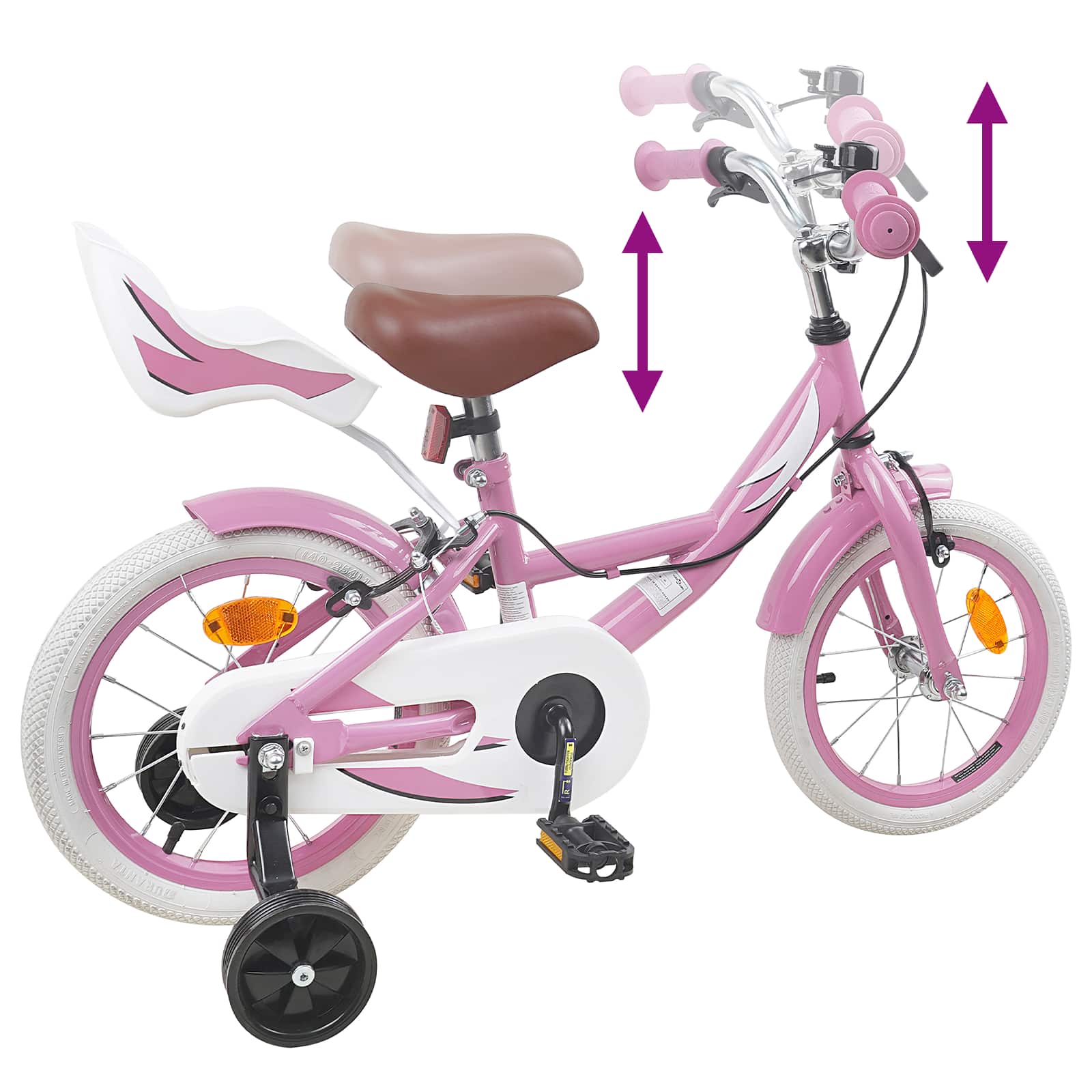 Bicicletta per Bambini 12 Pollici per bambini di 2-4 anni