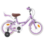 Bicicletta per Bambini 16 Pollici per bambini di 4-6 anni Viola