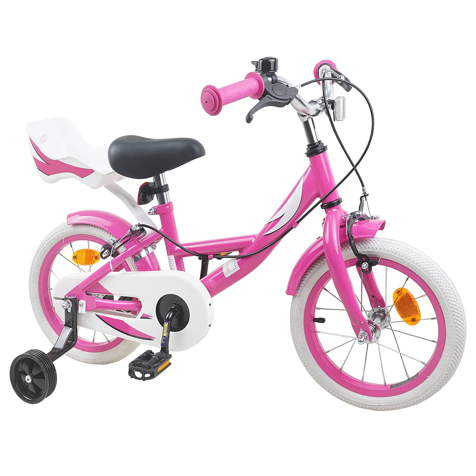 Bicicletta per Bambini 12 Pollici per bambini di 2-4 anni Rosa