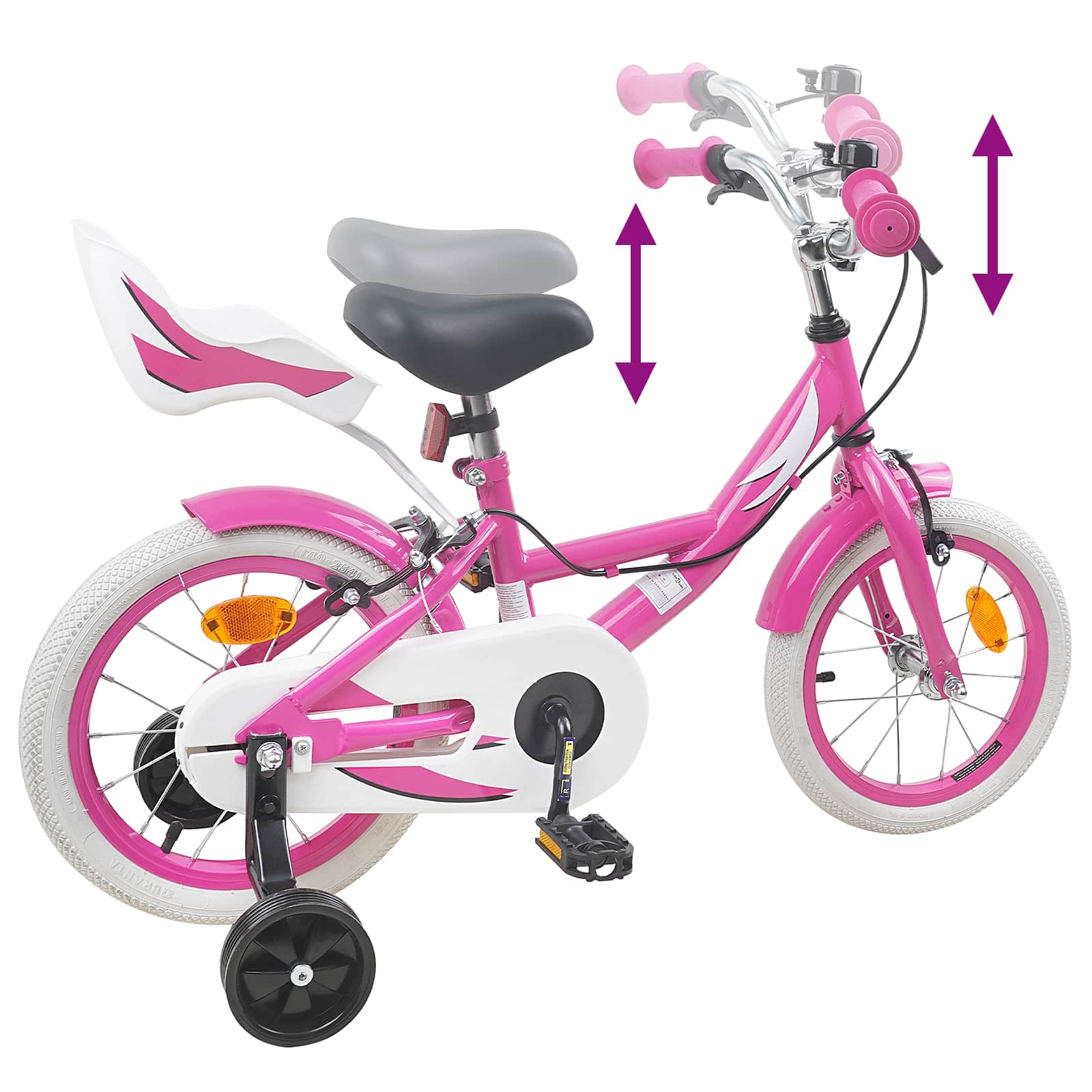 Bicicletta per Bambini 14 Pollici per bambini da 3 a 5 anni