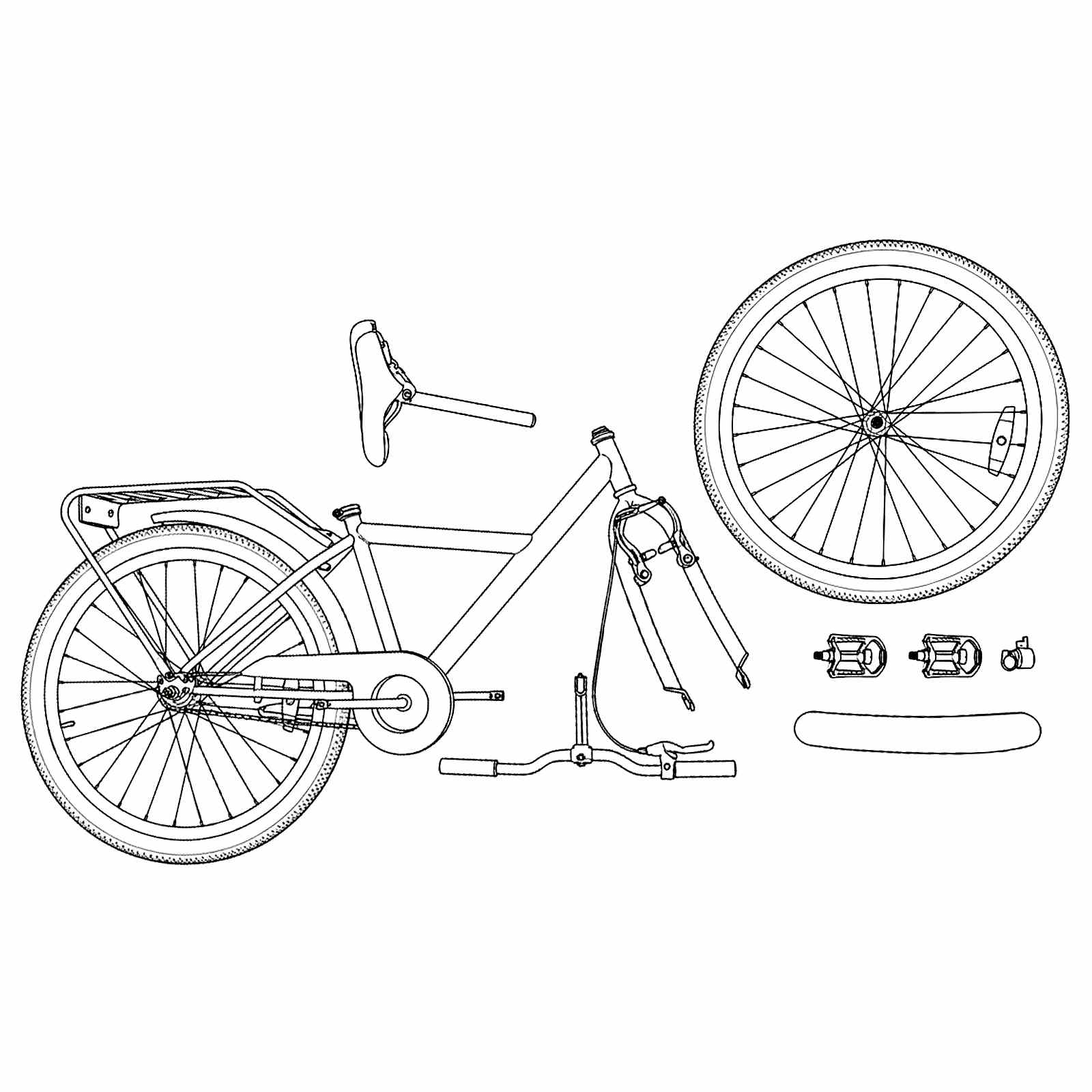 Bicicletta per Bambini 20 Pollici