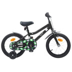 Bicicletta per Bambini 12 Pollici per bambini di 2-4 anni Nero