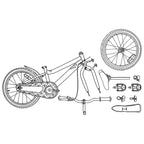 Bicicletta per Bambini 18 Pollici per bambini dai 5 ai 7 anni
