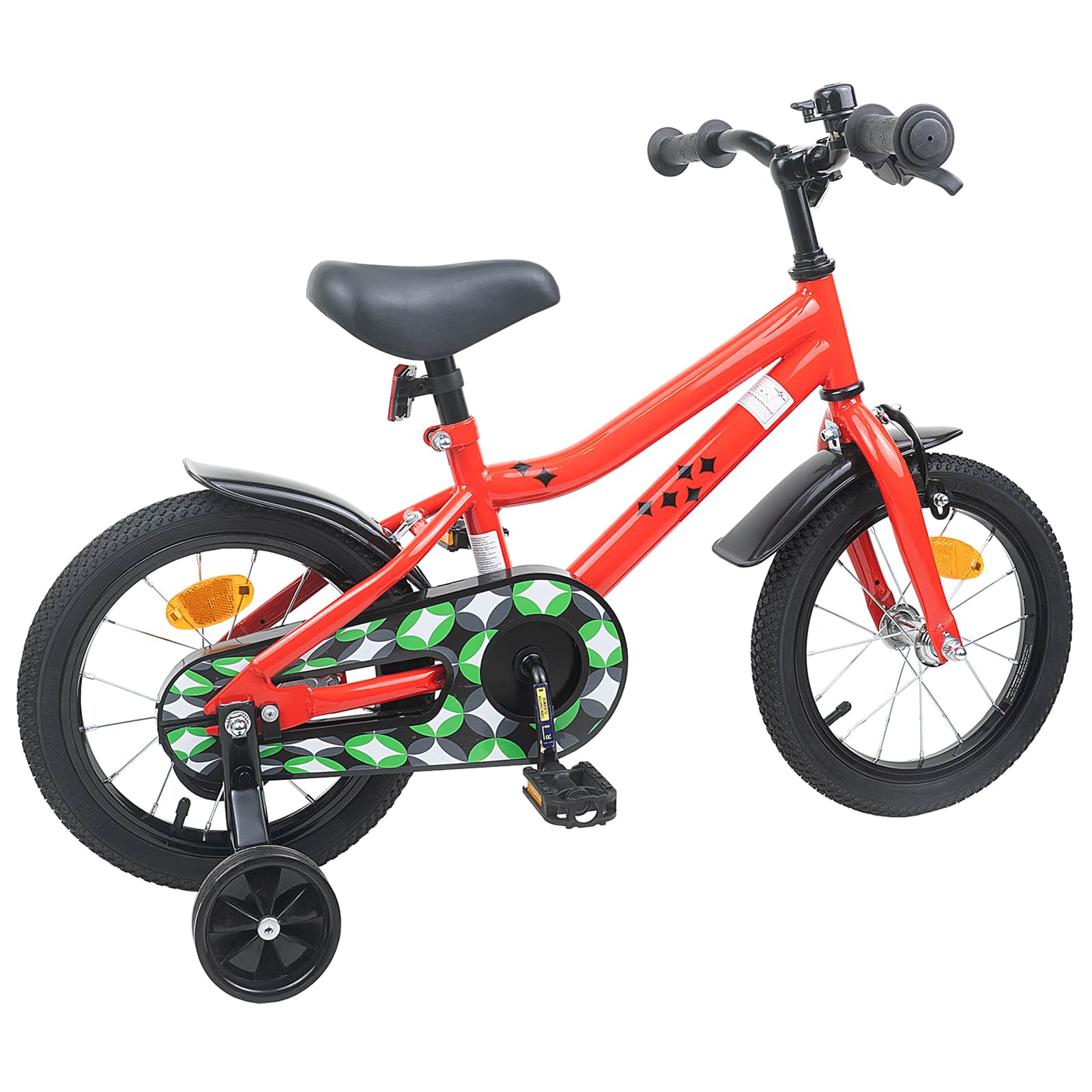 Bicicletta per Bambini 16 Pollici per bambini di 4-6 anni Rosso