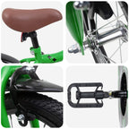 Bicicletta per Bambini 16 Pollici per bambini di 4-6 anni Verde