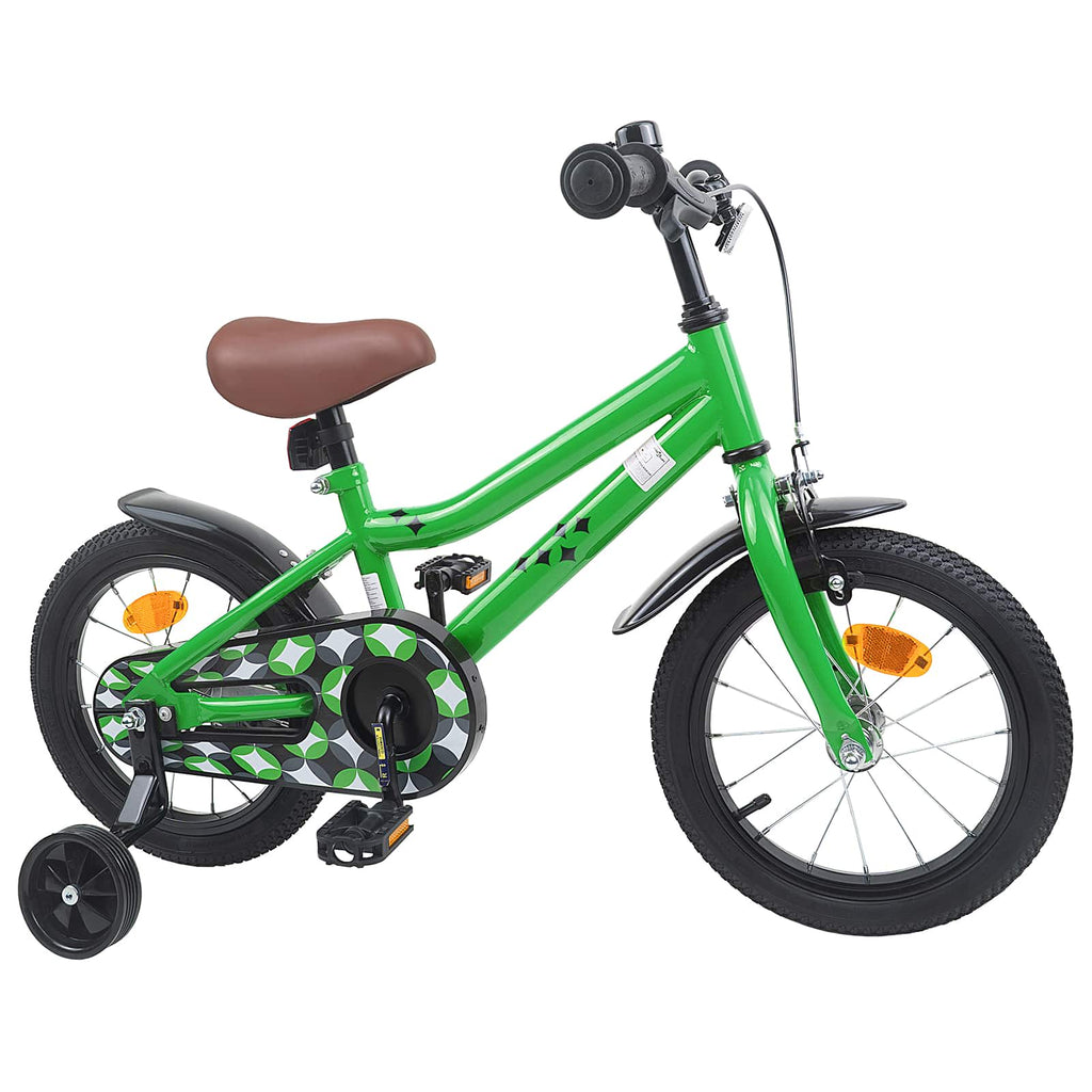 Bicicletta per Bambini 16 Pollici per bambini di 4-6 anni Verde