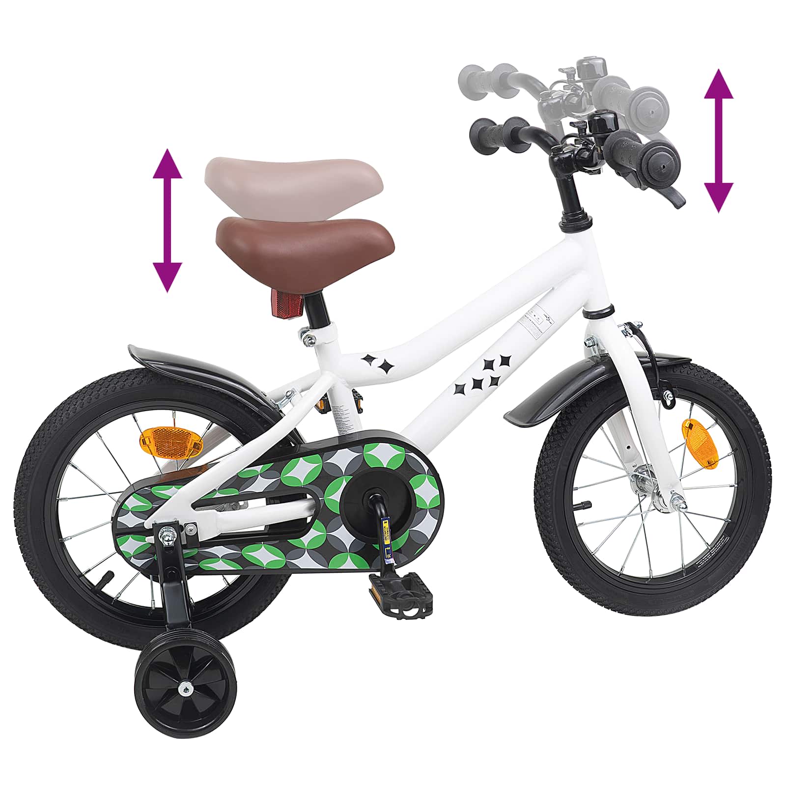 Bicicletta per Bambini 16 Pollici per bambini di 4-6 anni