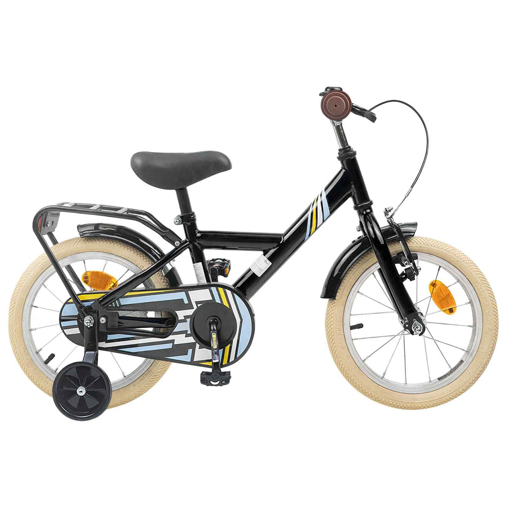 Bicicletta per Bambini 12 Pollici per bambini di 2-4 anni Nero
