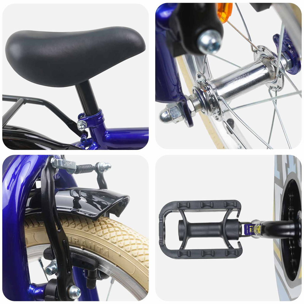 Bicicletta per Bambini 16 Pollici per bambini di 4-6 anni