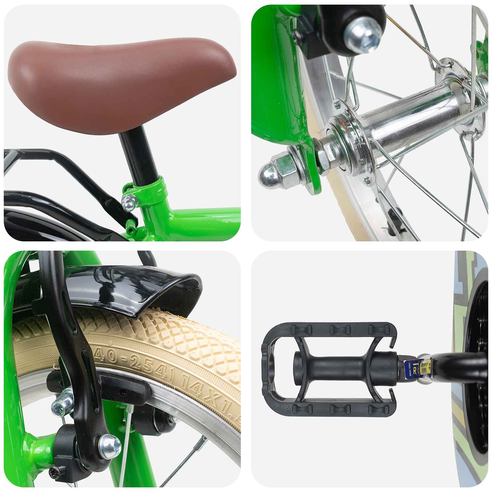 Bicicletta per Bambini 14 Pollici per bambini da 3 a 5 anni