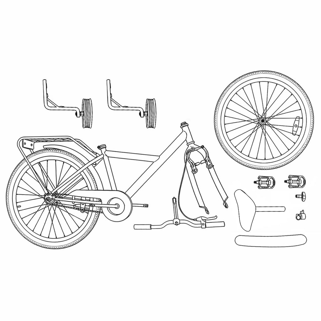 Bicicletta per Bambini 16 Pollici per bambini di 4-6 anni Verde