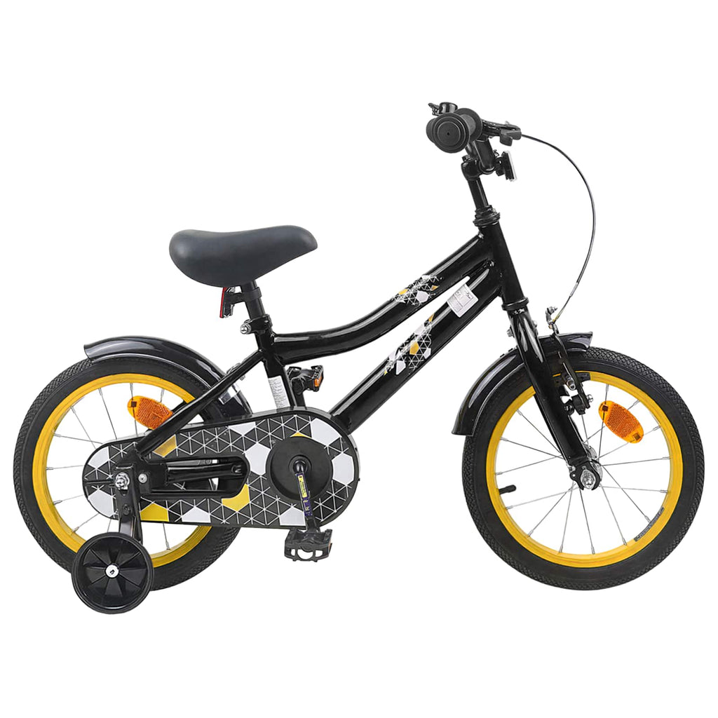 Bicicletta per Bambini 12 Pollici per bambini di 2-4 anni Nero