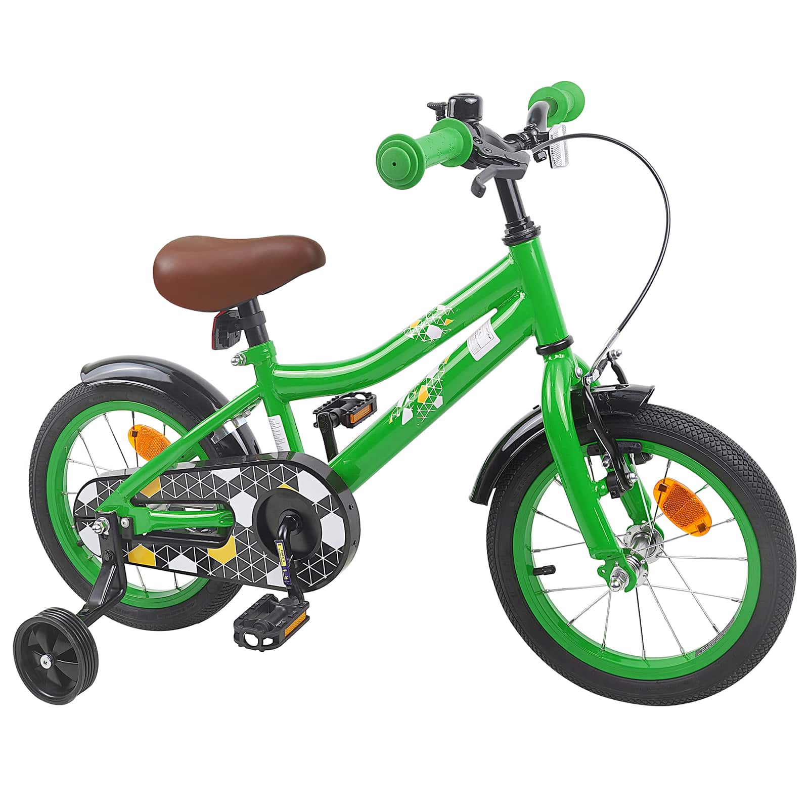 Bicicletta per Bambini 16 Pollici per bambini di 4-6 anni Verde