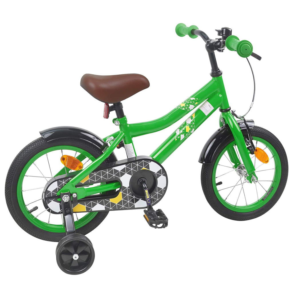 Bicicletta per Bambini 16 Pollici per bambini di 4-6 anni Verde