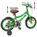 Bicicletta per Bambini 16 Pollici per bambini di 4-6 anni Verde