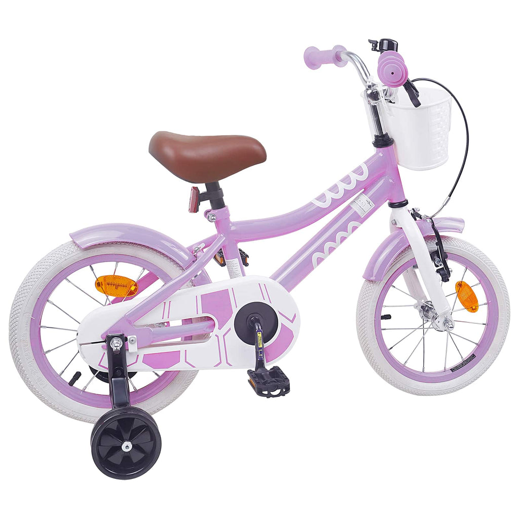 Bicicletta per Bambini 16 Pollici per bambini di 4-6 anni Viola