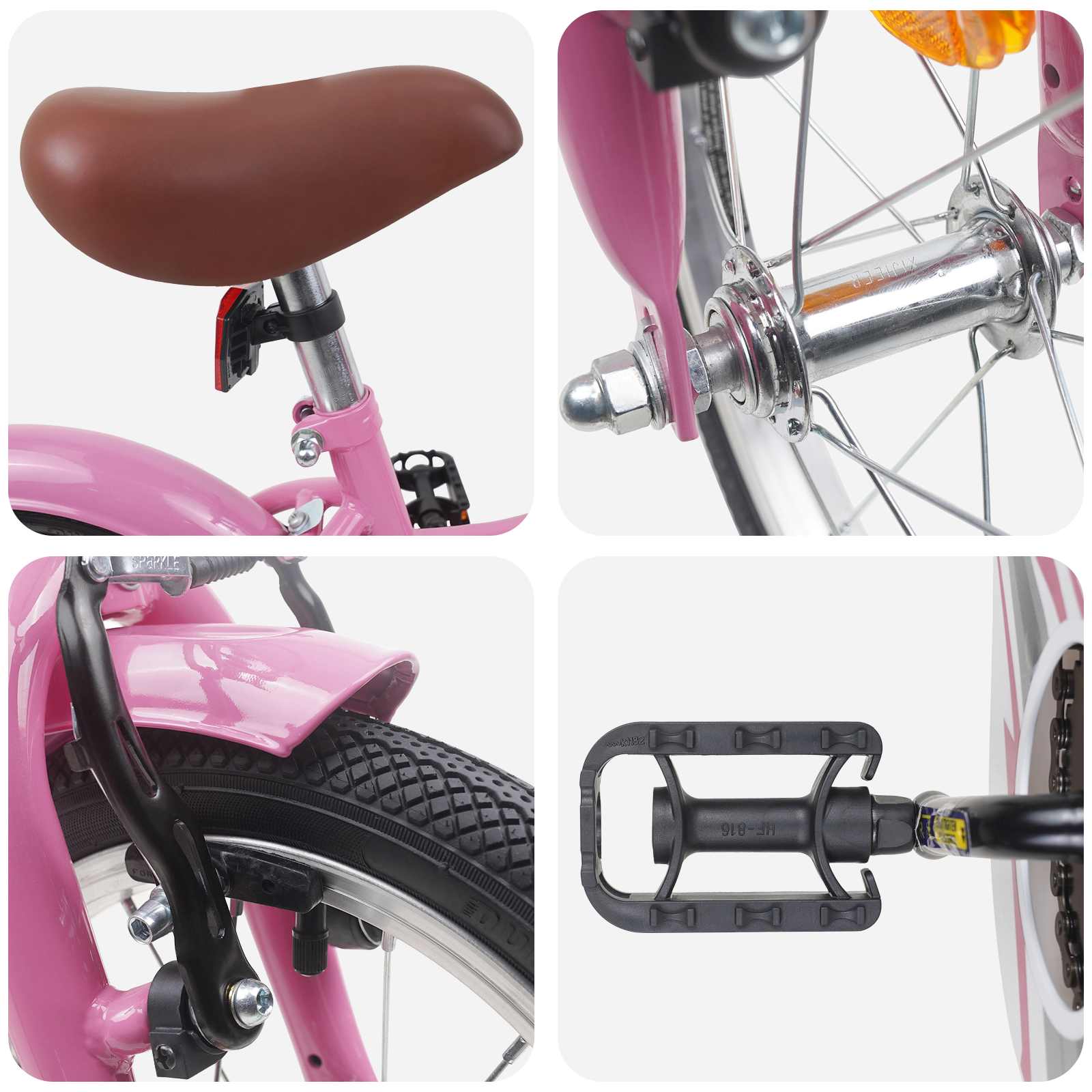 Bicicletta per Bambini 16 Pollici per bambini di 4-6 anni