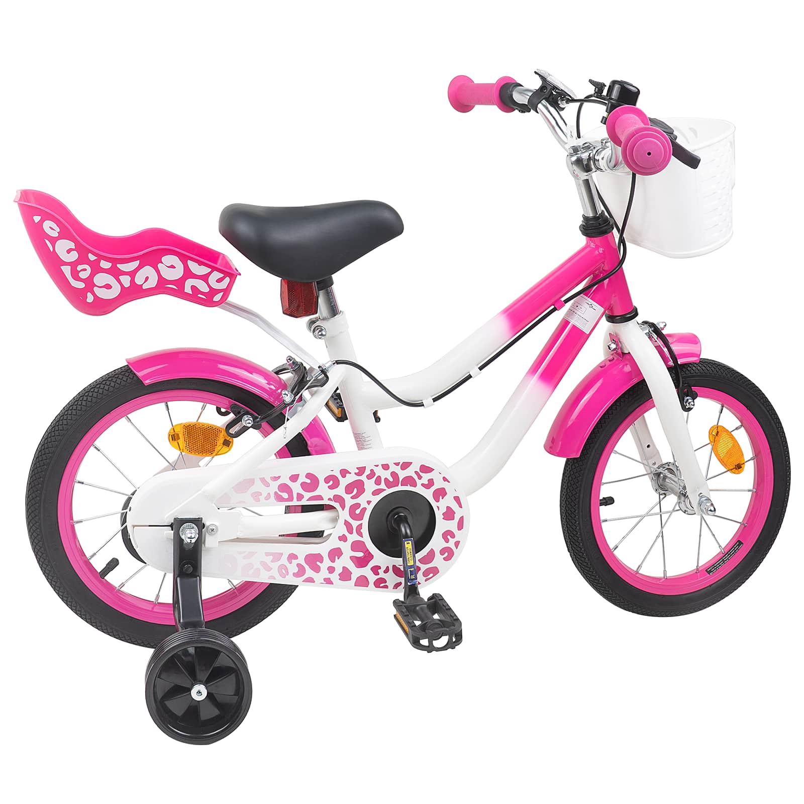 Bicicletta per Bambini 16 Pollici per bambini di 4-6 anni Rosa