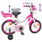 Bicicletta per Bambini 16 Pollici per bambini di 4-6 anni Rosa