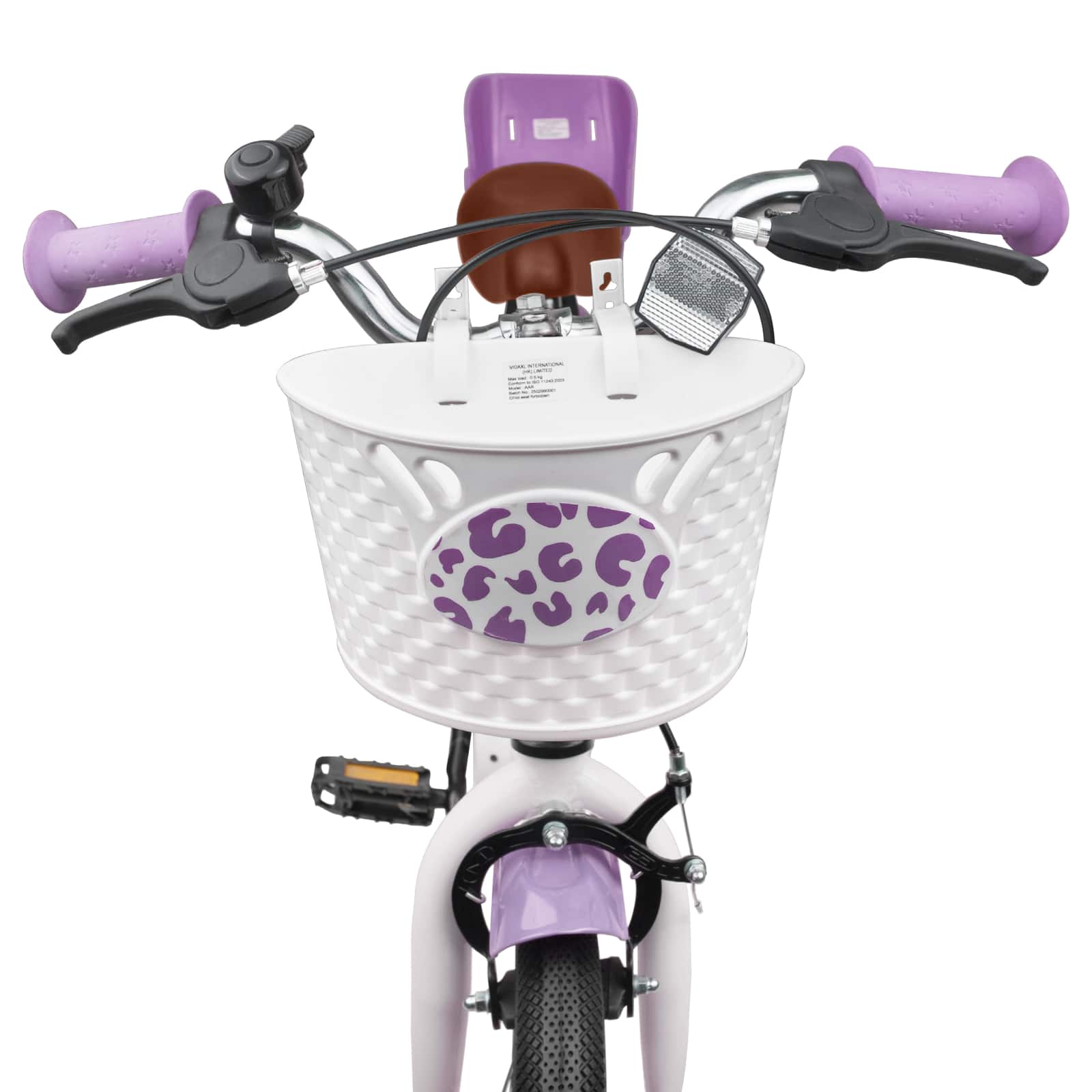 Bicicletta per Bambini 16 Pollici per bambini di 4-6 anni Viola
