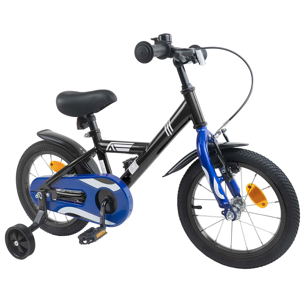 Bicicletta per Bambini 16 Pollici per bambini di 4-6 anni Nero