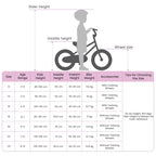 Bicicletta per Bambini 16 Pollici per bambini di 4-6 anni Nero