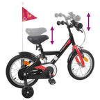 Bicicletta per Bambini 16 Pollici per bambini di 4-6 anni Nero