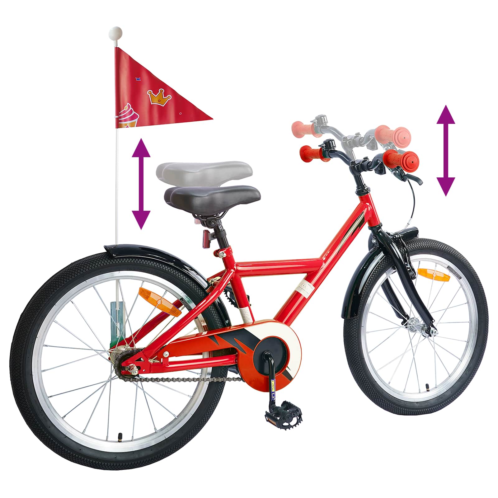 Bicicletta per Bambini 18 Pollici per bambini dai 5 ai 7 anni