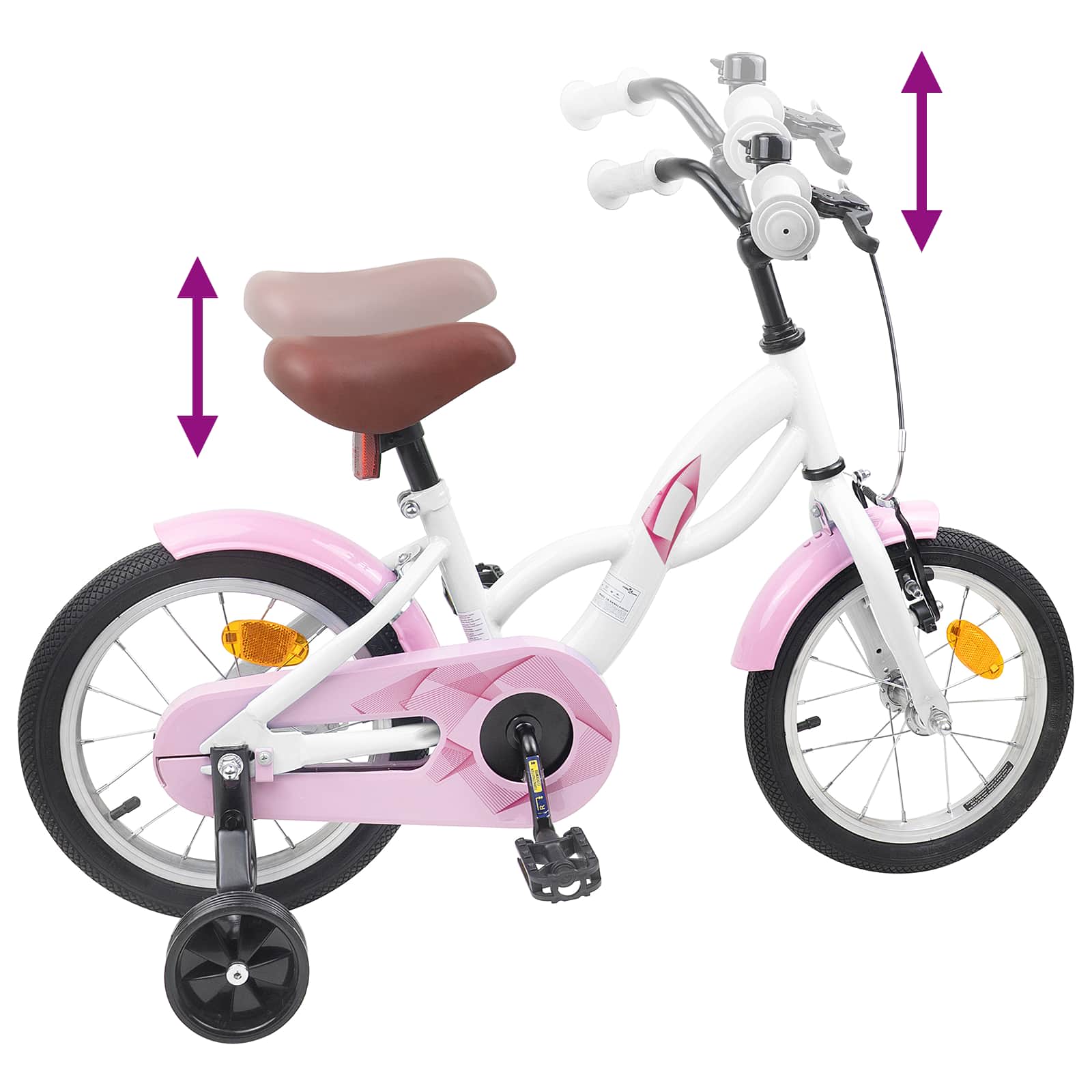 Bicicletta per Bambini 16 Pollici per bambini di 4-6 anni