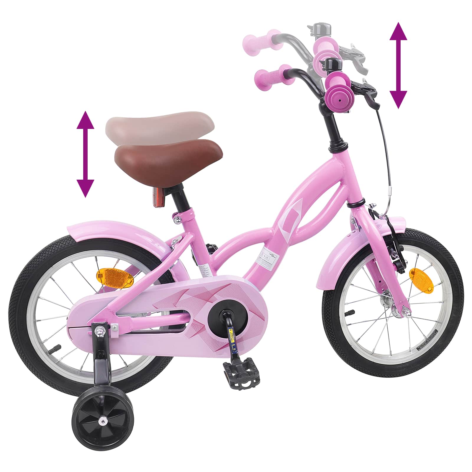 Bicicletta per Bambini 14 Pollici per bambini da 3 a 5 anni