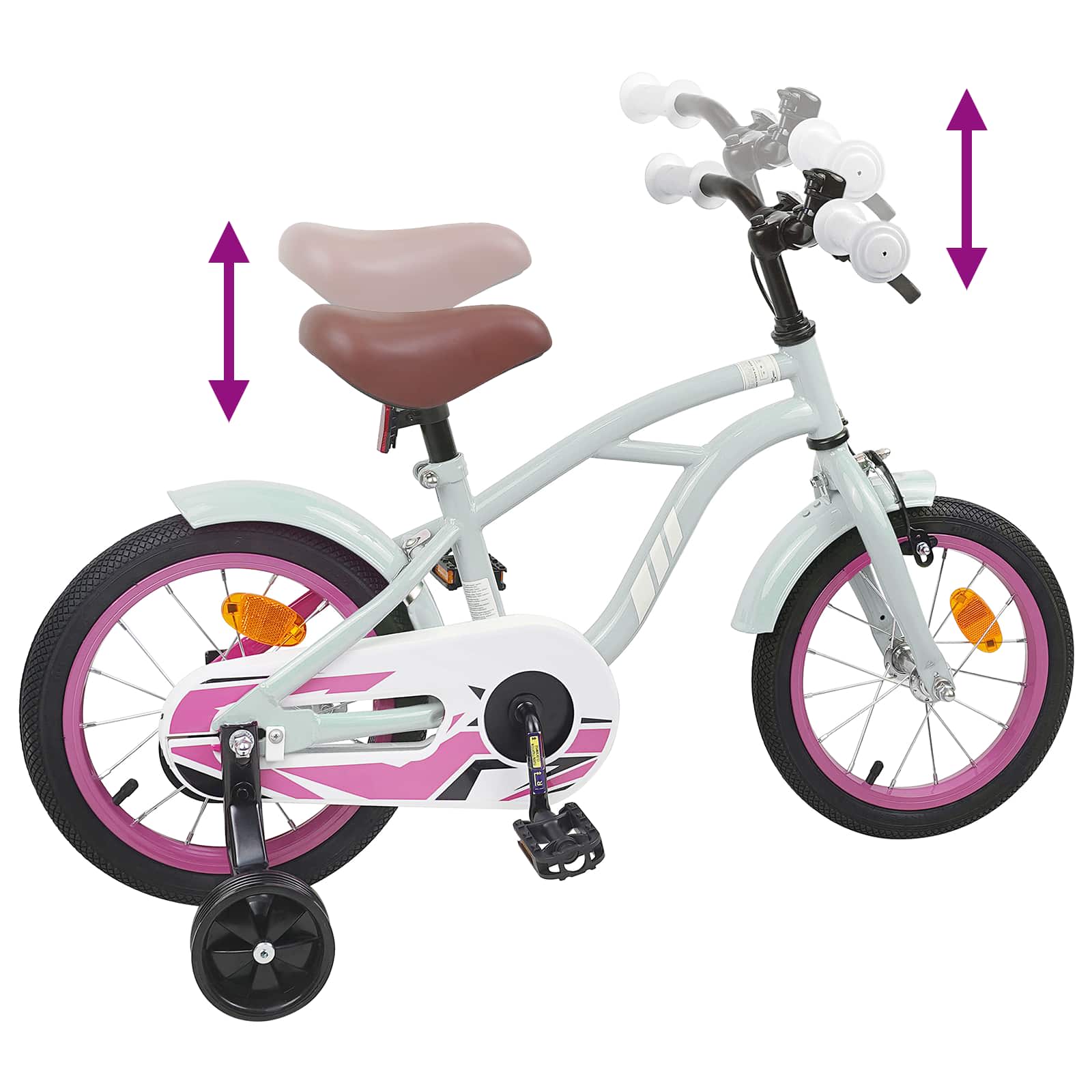 Bicicletta per Bambini 12 Pollici per bambini di 2-4 anni