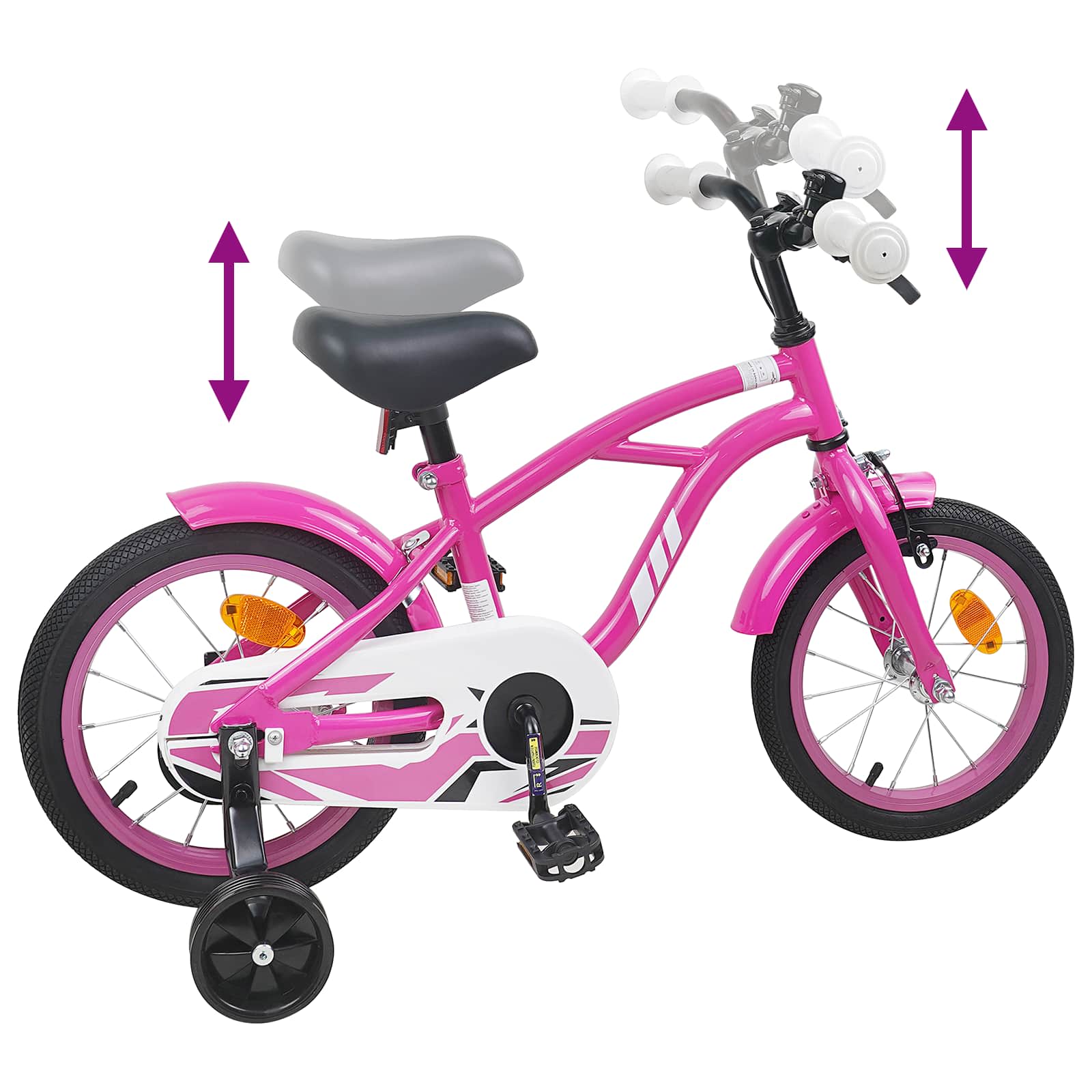 Bicicletta per Bambini 14 Pollici per bambini da 3 a 5 anni