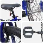BMX 18 Pollici per bambini dai 7 ai 10 anni Blu Scuro